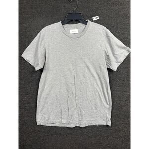 Ovadia & Sons Cotton Tee Luxury Basic Short Sleeve Shirt Size L Gray